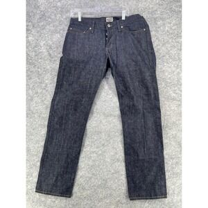 Naked & Famous Weird Guy Jeans Men 34 Indigo Left Hand Twill Selvedge Raw Denim